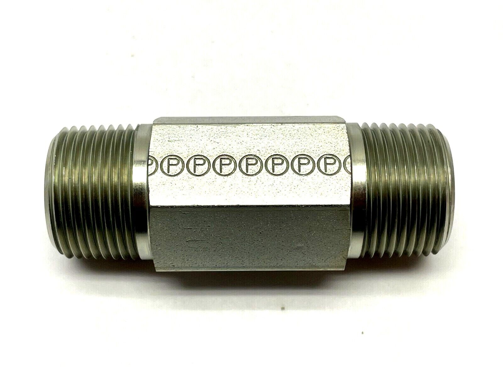 Parker 12-12 MHN-SS Hex Pipe Fitting 3/4" NPT - Maverick Industrial Sales