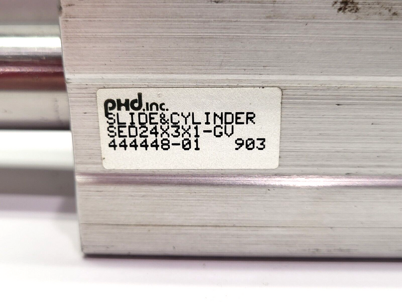 PHD Tom Thumb SED24X3X1-GV Thruster Pneumatic Slide 1-1/8" Bore 3" Stroke - Maverick Industrial Sales