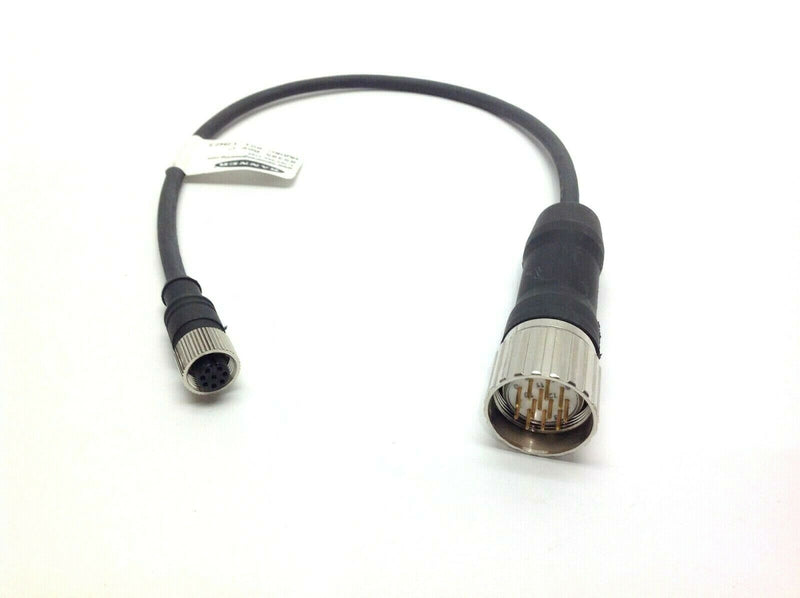 Banner MQDEC-801-12M23 Adapter Cable 85395 Rev. C 12 Pin Male / 8 Pin Female - Maverick Industrial Sales