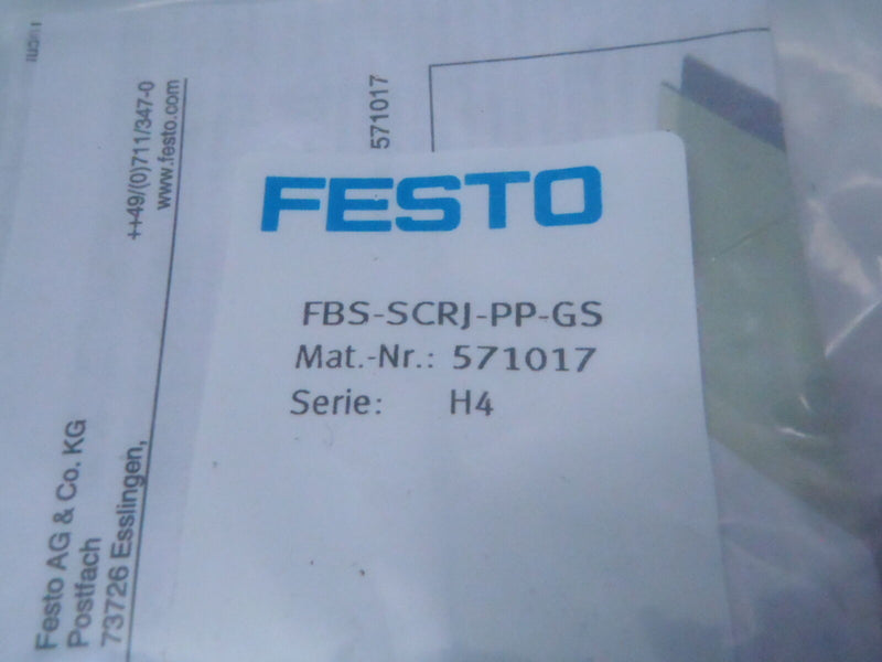 FESTO FBS-SCRJ-PP-GS END CONNECTOR - Maverick Industrial Sales