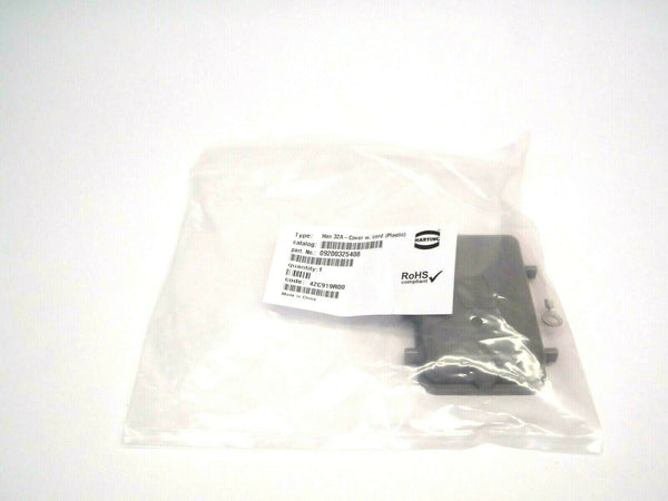 Harting Han 092003254088 32A-Plastic Gray Cover With Cord - Maverick Industrial Sales