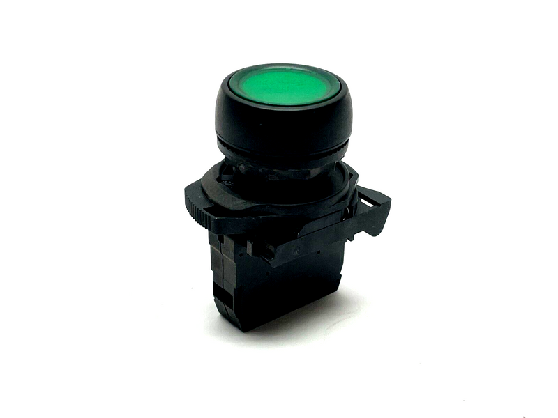 Allen Bradley 800FP-LF3 Momentary Pushbutton Green w/ 800F-N5G Ser. A Lamp - Maverick Industrial Sales