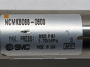 SMC NCMKB088-0600 Non Rotating Pneumatic Cylinder 7/8" Bore 6" Stroke - Maverick Industrial Sales