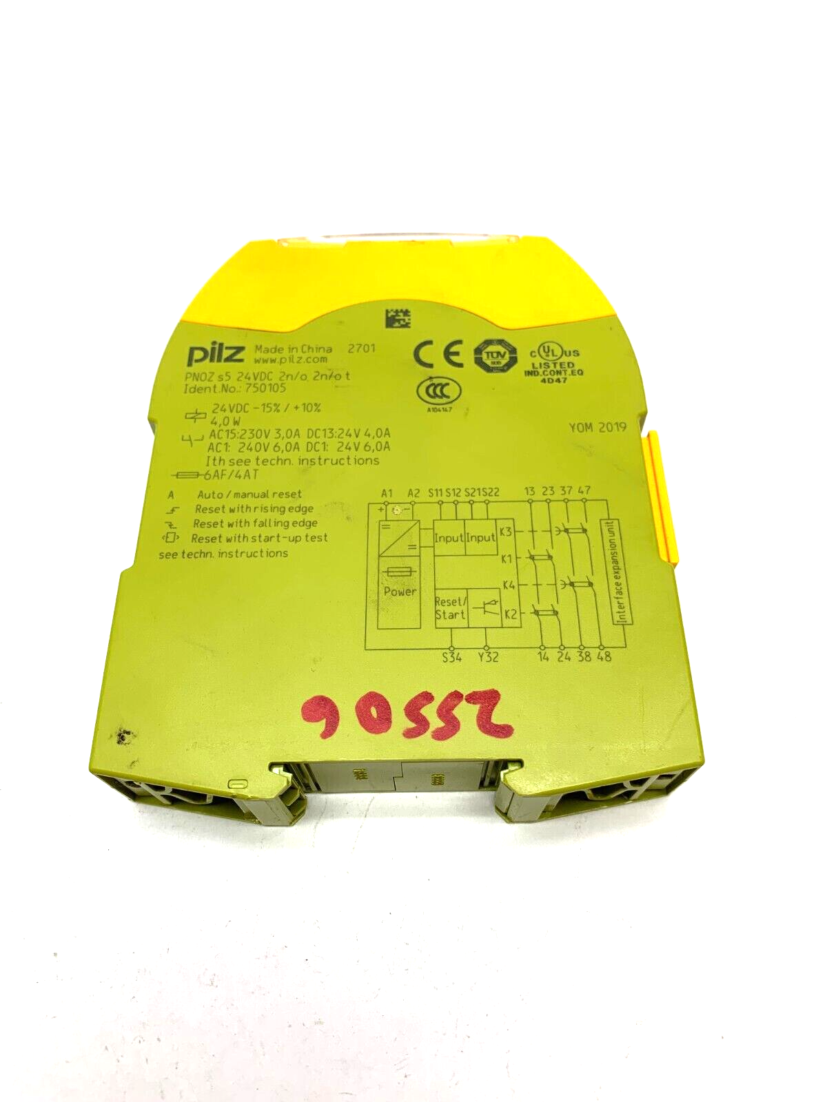 Pilz PNOZ s5 24VDC 2n/o 2n/ot Sigma Safety Relay 750105 NO TERMINAL CONNECTORS - Maverick Industrial Sales