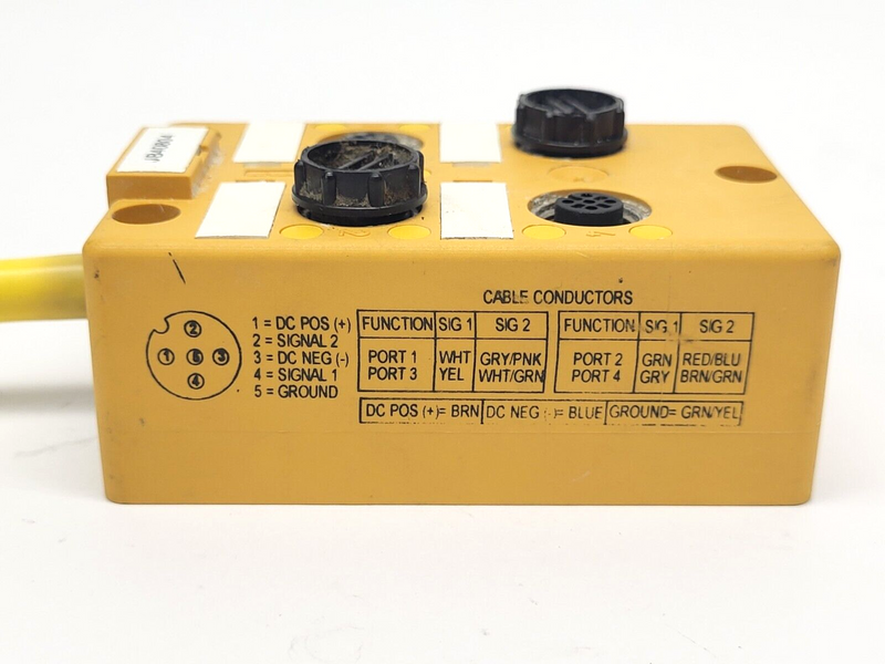 Escha JB40804 4-Port Junction Box w/ Cable and 10 Pin Connector - Maverick Industrial Sales