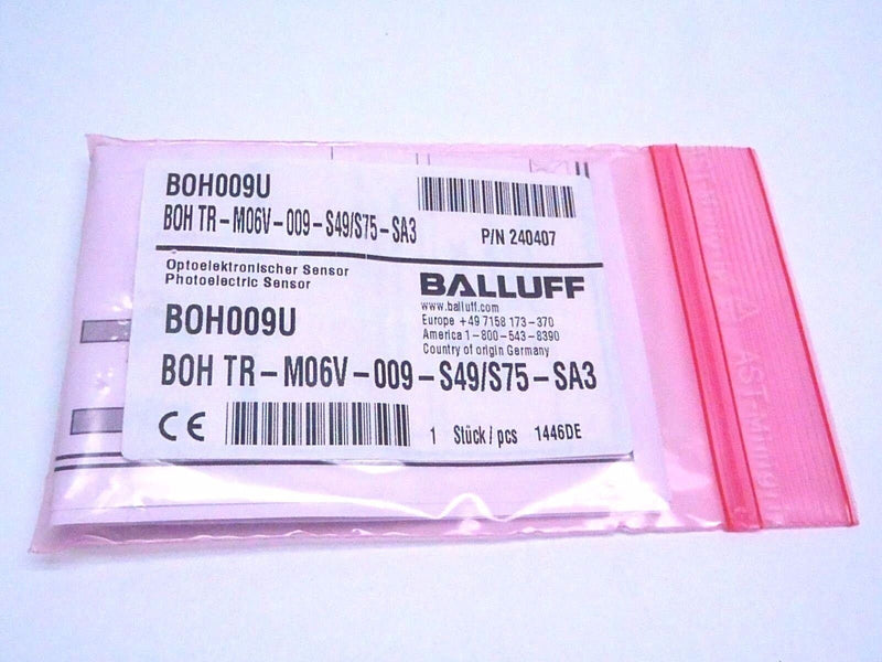 Balluff BOH TR-M06V-009-S49/S75-SA3 MICROmote Optical Sensor Head 240407 BOH009U - Maverick Industrial Sales