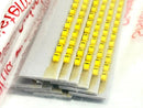 Grafoplast 117 Wire Markers - Black on Yellow 50 Strips 9TFX16 - Maverick Industrial Sales