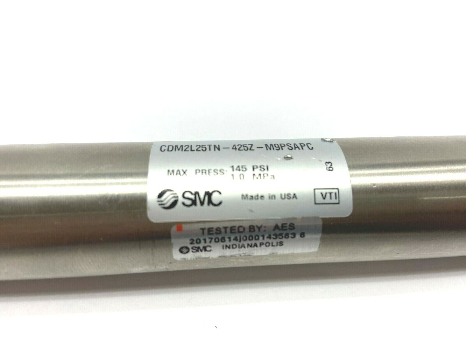 SMC CDM2L25TN-425Z-M9PSAPC Round Body Cylinder 25mm Bore 425mm Stroke - Maverick Industrial Sales