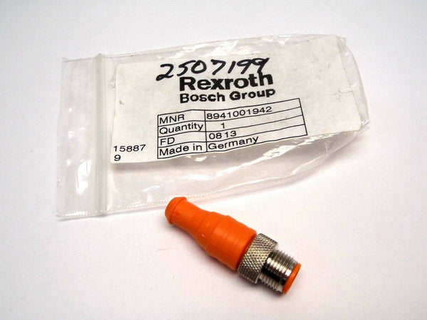 Rexroth 8941001942 8 Pin Dummy Connector Orange - Maverick Industrial Sales