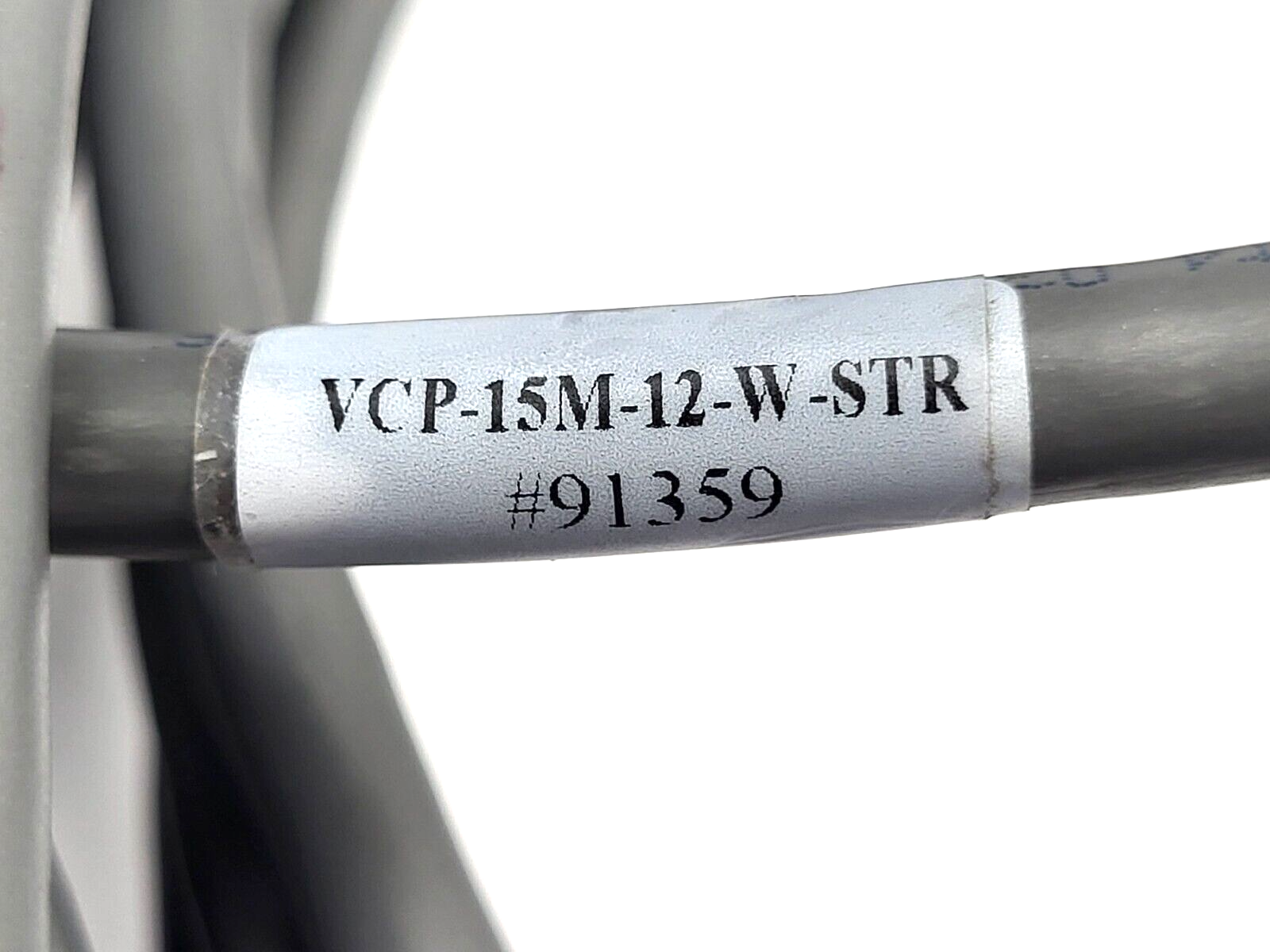 VCP-15M-12-W-STR Single Ended Cable w/ 12 Pin Straight Female Connector - Maverick Industrial Sales
