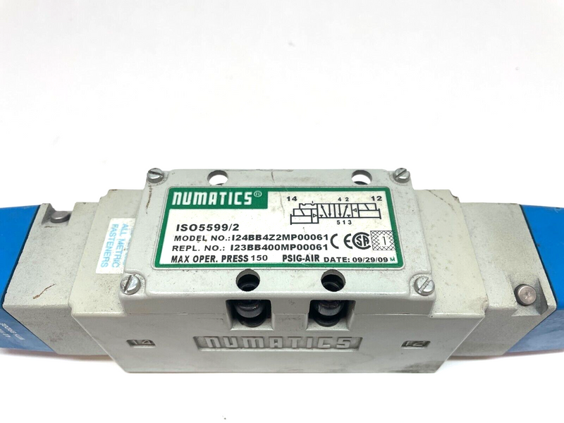 Numatics ISO5599/2 124BB4Z2MP00061 Pneumatic ISO Valve, 123BB400MP00061 - Maverick Industrial Sales