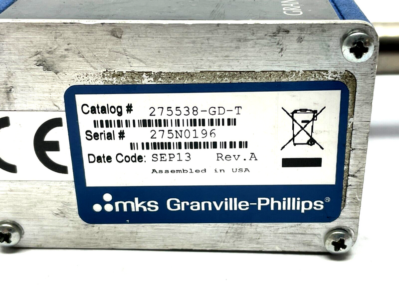 MKS Granville Phillips 275538-GD-T Series 275 Mini-Convectron Pressure Gauge - Maverick Industrial Sales