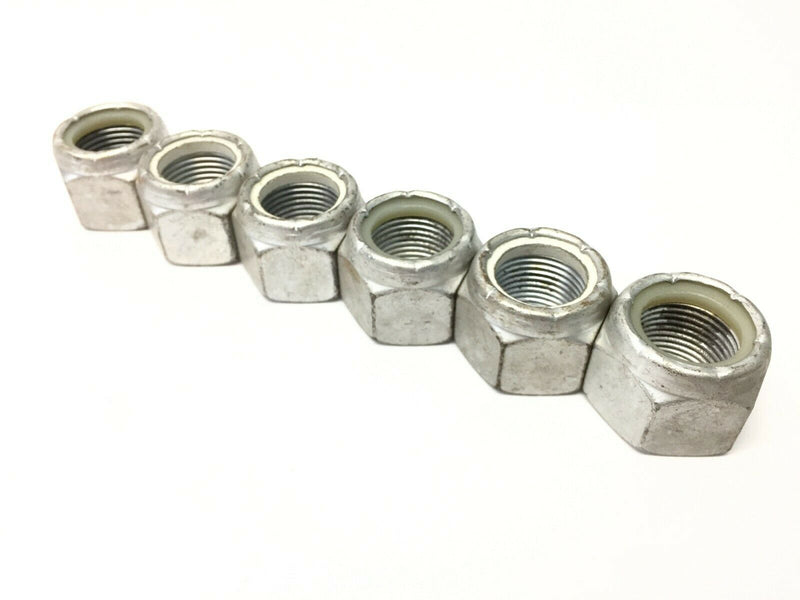 Steel Nylon Insert Lock Nuts Zinc Plated 7/8"-14 LOT OF 6 - Maverick Industrial Sales
