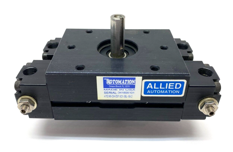 Rotomation A752-90-CW-D37-3C1-3SL-1/8-2 Rotary Actuator 90 Degree Dual-Rod - Maverick Industrial Sales