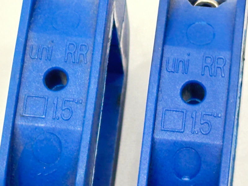 UNI RR Blue Adjustable Clamps 1.5" LOT OF 2 - Maverick Industrial Sales