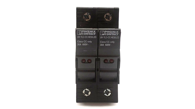 Phoenix Contact UK 10,3-CC HESILED N 600 2POL Fuse Modular Terminal Blk 3048629 - Maverick Industrial Sales