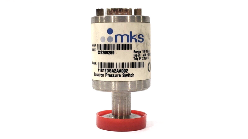 MKS 41B12DGA2AA002 Single-End Gauge Baratron Vacuum Pressure Switch - Maverick Industrial Sales