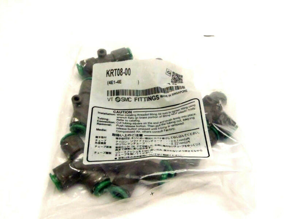 Pack of 10 SMC KRT08-00 8mm Pneumatic Tee Fittings - Maverick Industrial Sales
