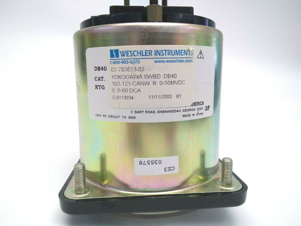 Swbd Panel 103-121-CANW | Yokogawa 103-121-CANW SWBD DB40 0-50MVDC Switchboard DC ...
