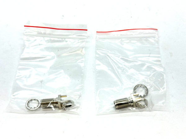 Linx CONSMA008 SMA Connector Receptacle Female 50 Ohm Panel Mount LOT OF 2 - Maverick Industrial Sales