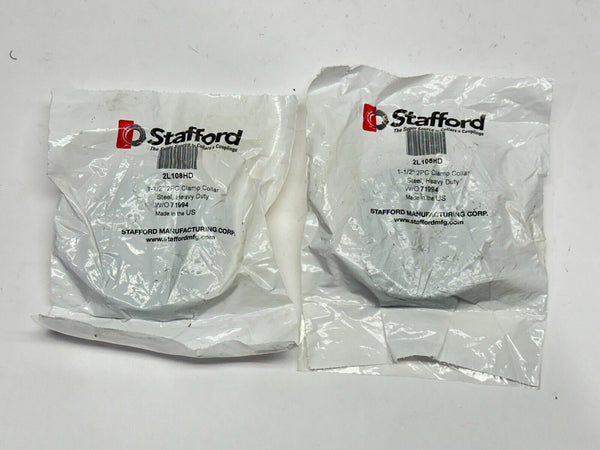 Stafford 2L108HD Split Clamp Collar 2-Piece 1-1/2" LOT OF 2 - Maverick Industrial Sales