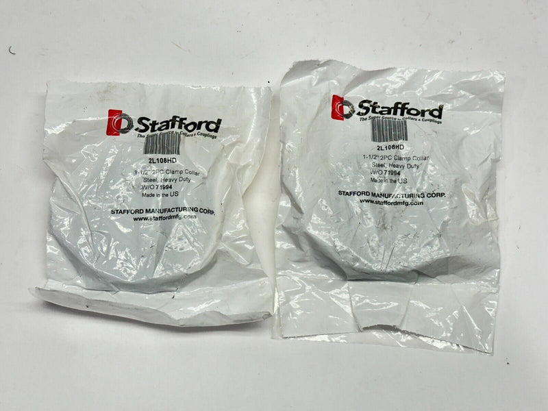 Stafford 2L108HD Split Clamp Collar 2-Piece 1-1/2" LOT OF 2 - Maverick Industrial Sales