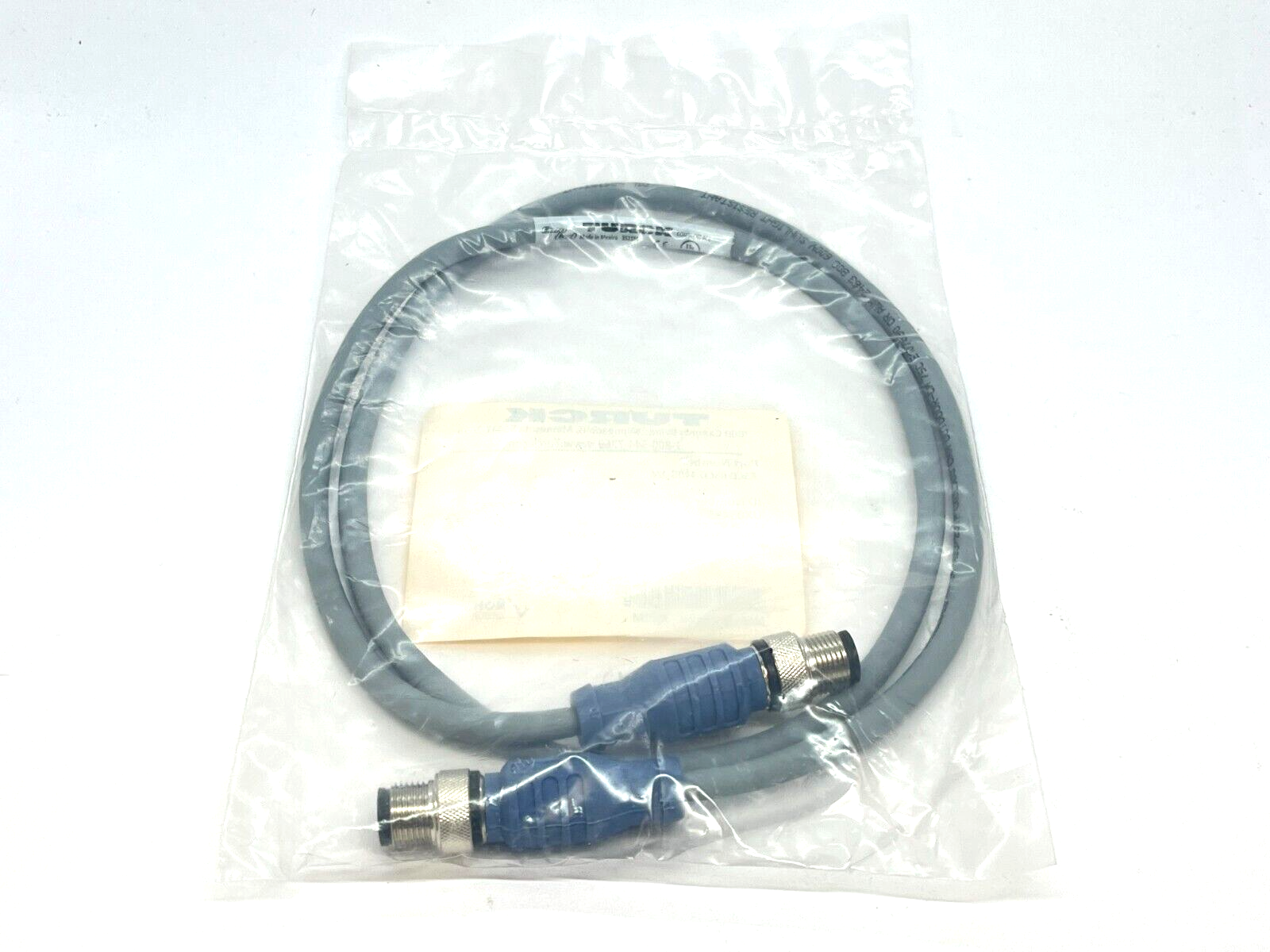 Turck RSCD RSCD 440G-1M Ethernet Cordset M12 Male UX03495 - Maverick Industrial Sales