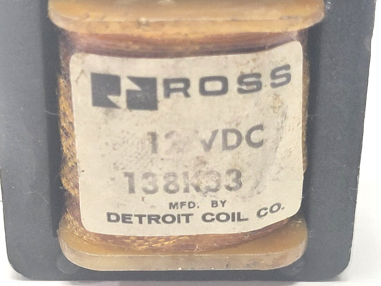138K33 | Detroit Coil Co Ross Solenoid Valve Coil - Used - Maverick Industrial Sales
