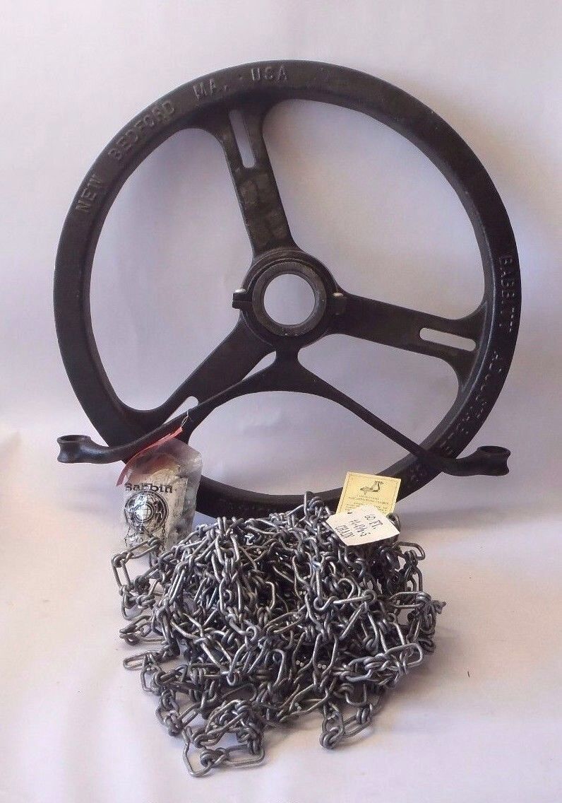 Babbitt 25-3/4" OD Adjustable Sprocket Rim with Chain Guide w/ 60 ft #5/0 Chain - Maverick Industrial Sales