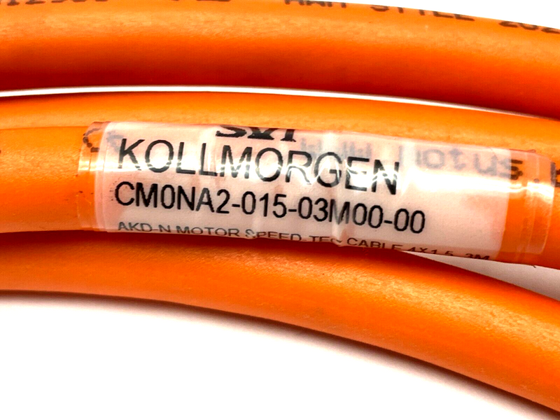 Kollmorgen CM0NA2-015-03M00-00 Motor Cable 3m Length - Maverick Industrial Sales