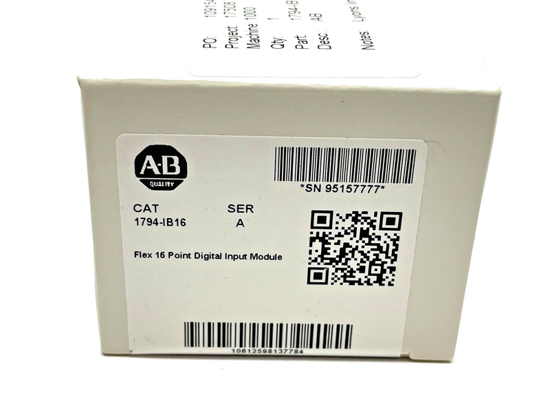 Allen Bradley 1794-IB16 Ser. A Digital Input Module Flex 16 Point - Maverick Industrial Sales