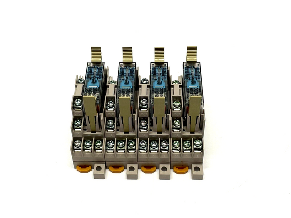 Omron P7SA-10F Relay Socket w/ G7SA-3A1B Relay LOT OF 4 - Maverick Industrial Sales