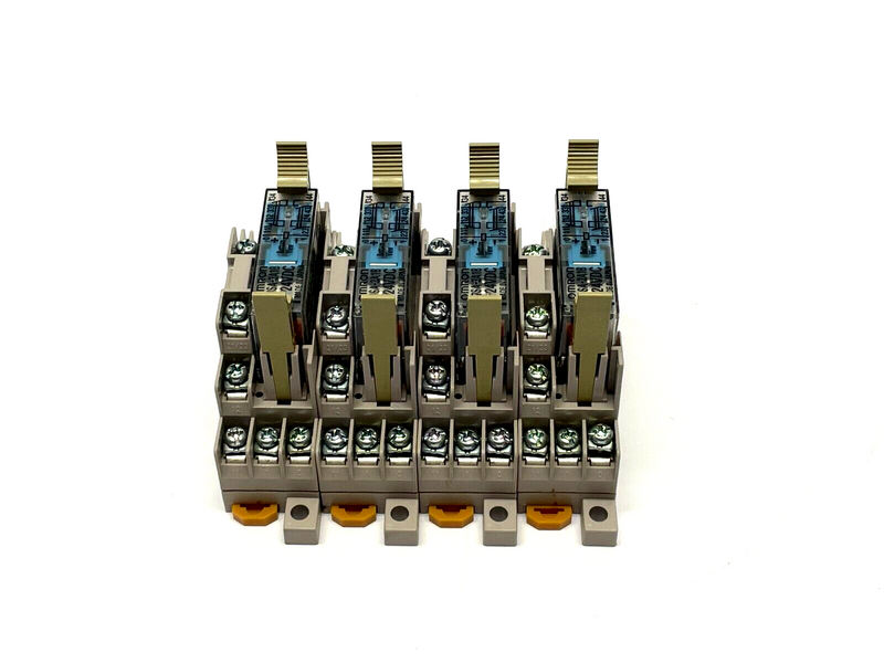 Omron P7SA-10F Relay Socket w/ G7SA-3A1B Relay LOT OF 4 - Maverick Industrial Sales