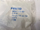 Festo GRLA-1/8-QS-1/4-U One-Way Flow Control Valve 165010 - Maverick Industrial Sales
