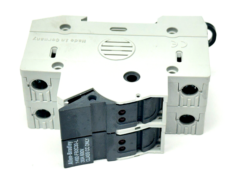 Allen Bradley 1492-FB2C30-L Fuse Holder 2-Pole 30A 600V w/ 2x CC-Tron FNQ-R-6 - Maverick Industrial Sales