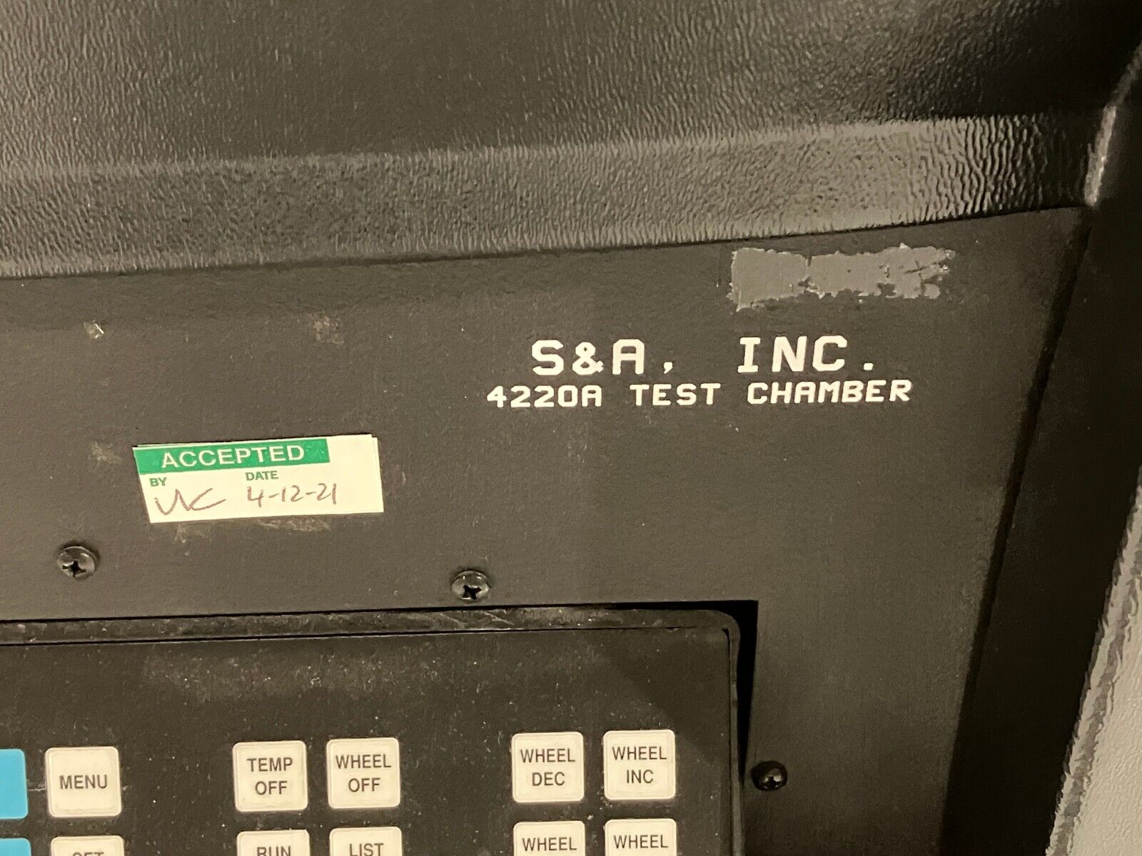 Saunders & Associates 4220A Chamber for Parametric Testing, 2255 Controller - Maverick Industrial Sales