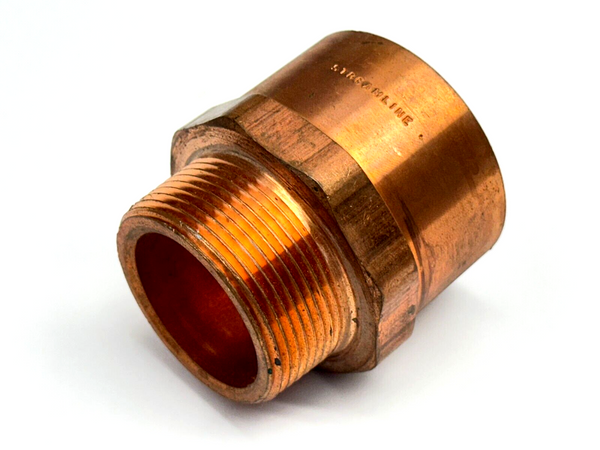 Streamline 2" x 1-1/2" Reduction Adaptor C X MPT Copper - Maverick Industrial Sales