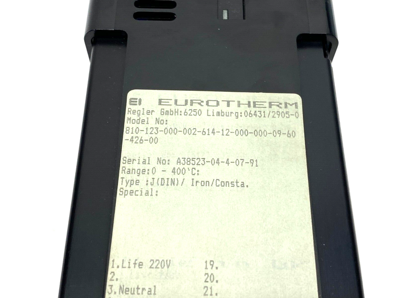 Eurotherm 810-123-000-002-614-12-000-000-09-60-426-00 Temperature Control Unit - Maverick Industrial Sales