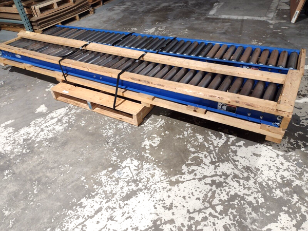 Lewco 2511 F96 Channel H2 T4RAL Gravity Roller Conveyor 120"L  LOT OF 2 - Maverick Industrial Sales