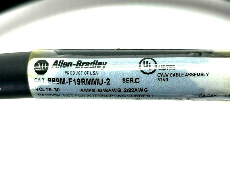 Allen Bradley 889M-F19RMMU-2 Patchcord M23 Male/Female 2m Length - Maverick Industrial Sales