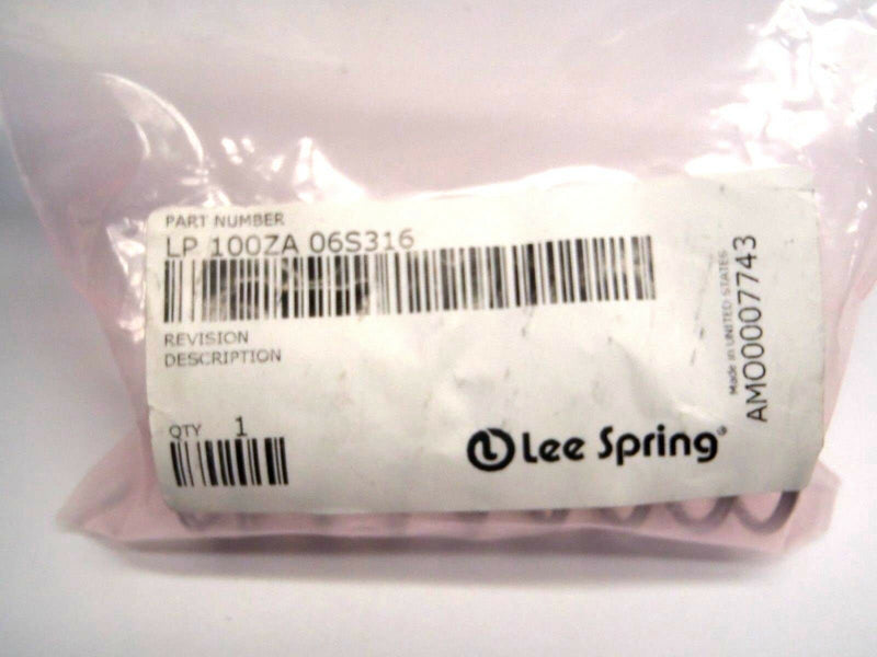 Lee Spring LP 100ZA 06S316 1.687" OD 12lb Compression Spring 4" Free Length - Maverick Industrial Sales