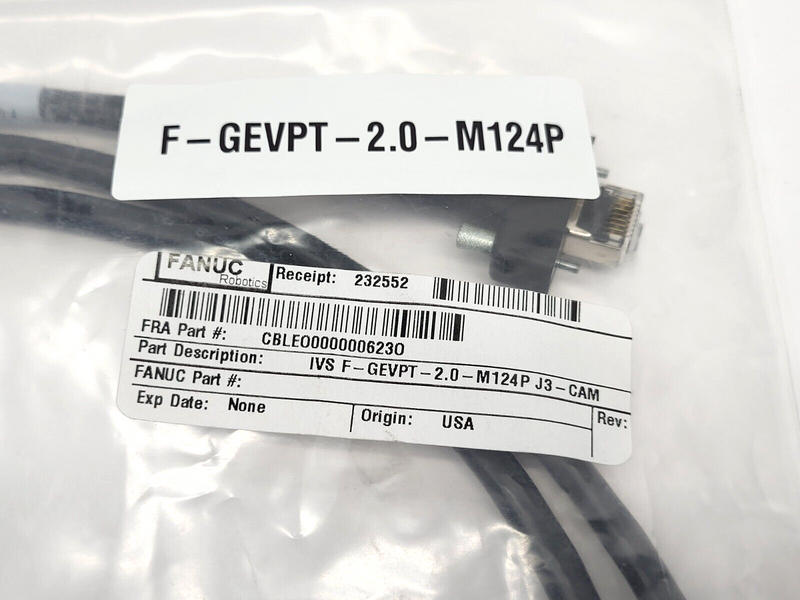 Fanuc CBLEO0000006230 Input Output Cable F-GEVPT-2.0-M124P - Maverick Industrial Sales