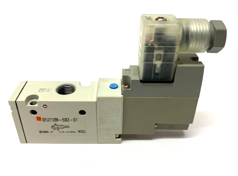 SMC SYJ712M-5DZ-01 Solenoid Valve 3-Port 0.15~0.7MPa - Maverick Industrial Sales