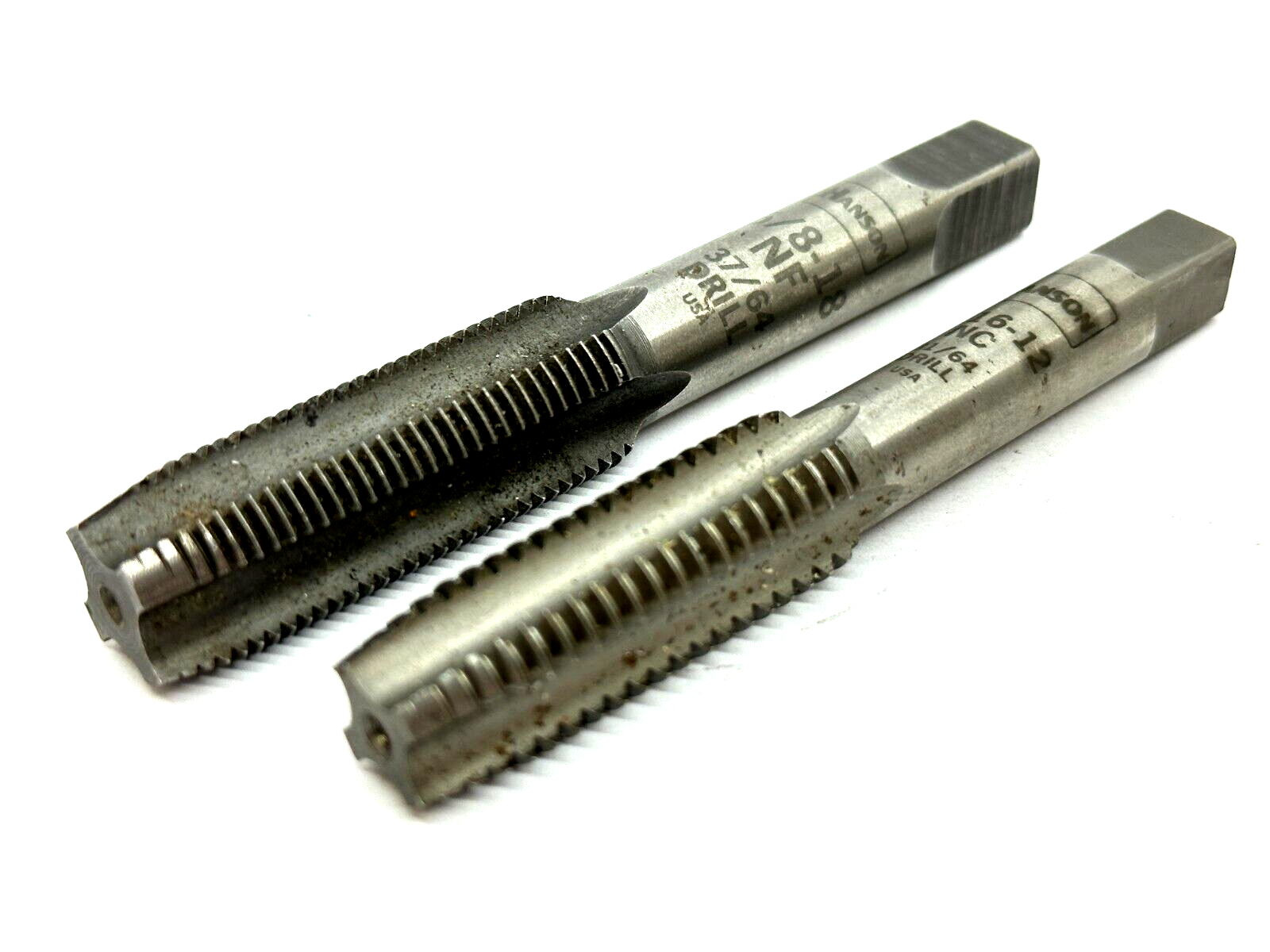 9/16-12-NC | Hanson Taps 31/64 Drill & 5/8-18-NF 37/64 Drill - Used - Maverick Industrial Sales