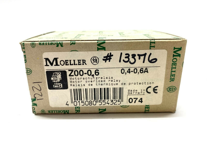 Moeller Z00-0.6 Thermal Overload Relay 0.4-0.6A - Maverick Industrial Sales