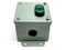 Hoffman A4048C Pushbutton Enclosure w/ Allen Bradley 800FP-U2F3F3 Up/Down Button - Maverick Industrial Sales