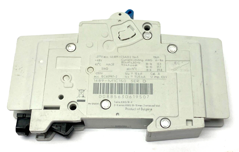 Allen Bradley 1489-M1C150 Ser. D Circuit Breaker 1-Pole 277V 50/60Hz - Maverick Industrial Sales