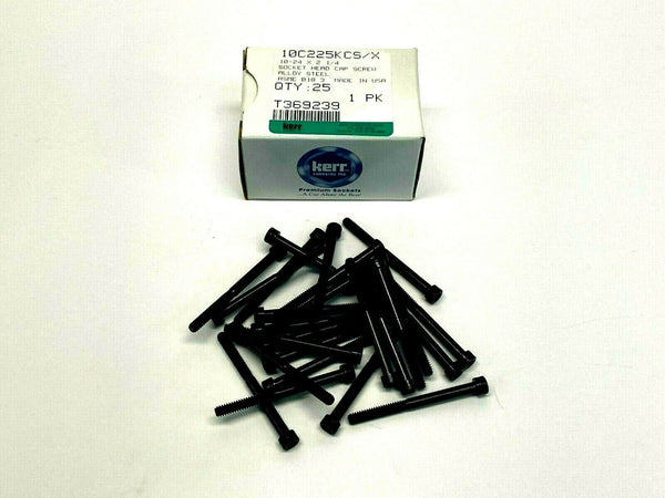 Kerr 10C225KCS/X Socket Head Cap Screw Alloy Steel 10-24" x 2-1/4" BOX OF 25 - Maverick Industrial Sales