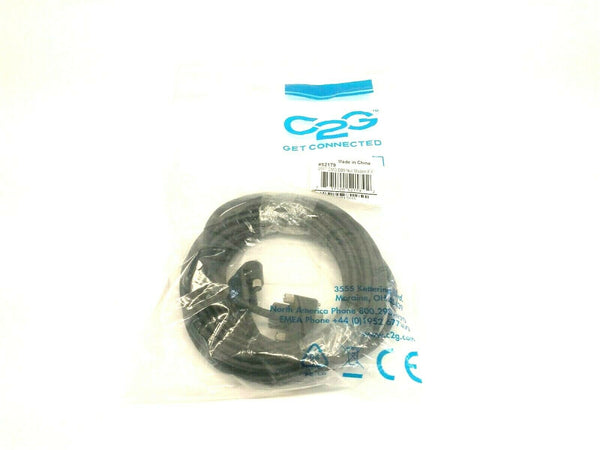 C2G 52179 Serial RS232 DB9 Null Modem Cable with Low Profile Connectors F/F 25ft - Maverick Industrial Sales
