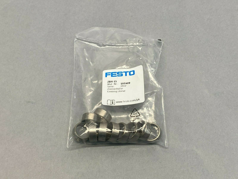 Festo ZBH-15 Centering Sleeve 15mm 191409 PKG OF 10 - Maverick Industrial Sales